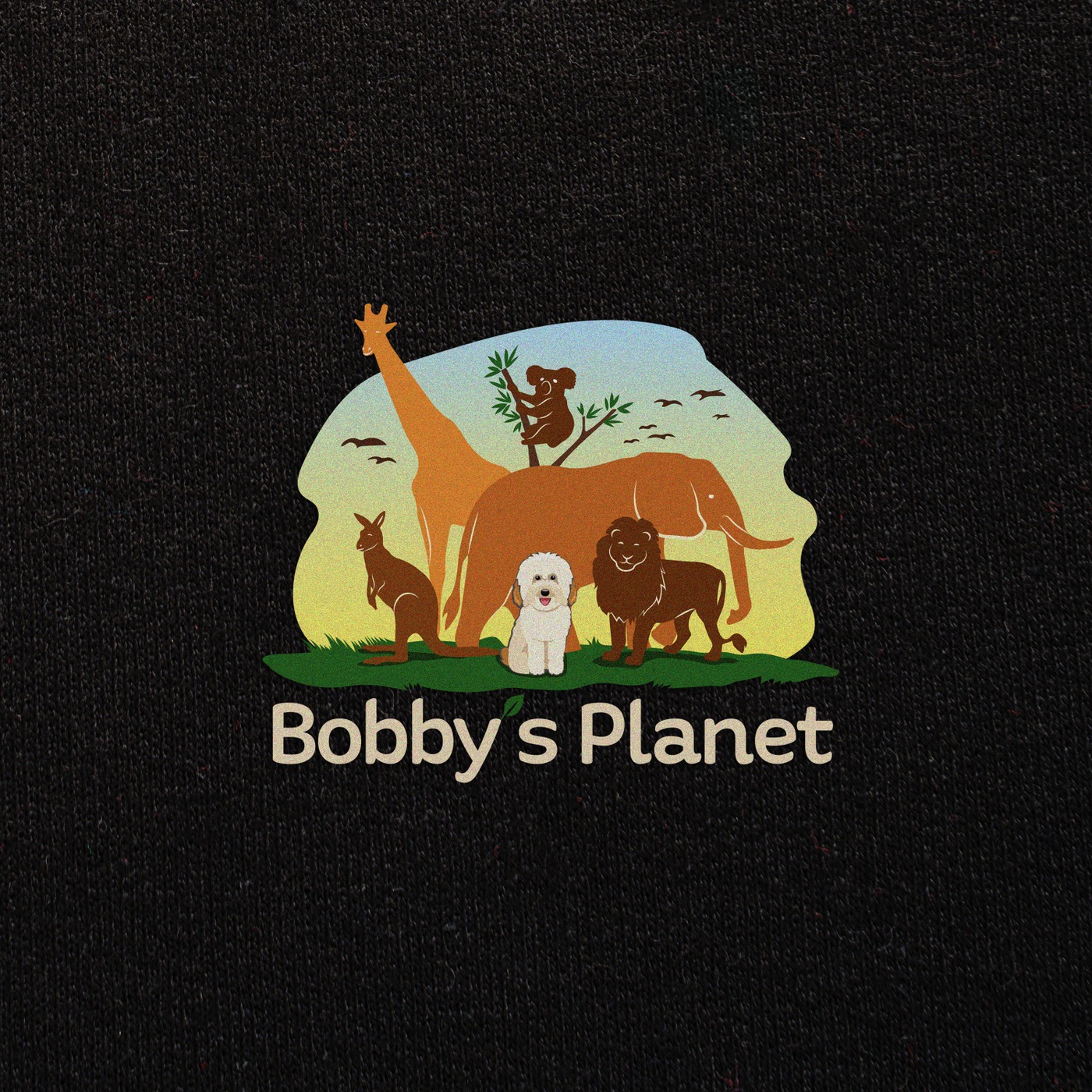 Bobby's Planet Men's Embroidered Poodle Hoodie from Bobbys Planet Toy Poodle Collection in Black Color#color_black