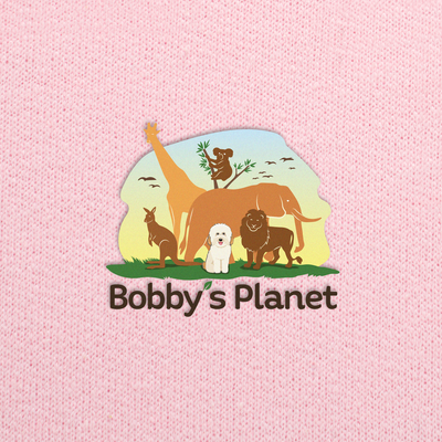 Bobby's Planet Women's Embroidered Poodle Hoodie from Bobbys Planet Toy Poodle Collection in Light Pink Color#color_light-pink