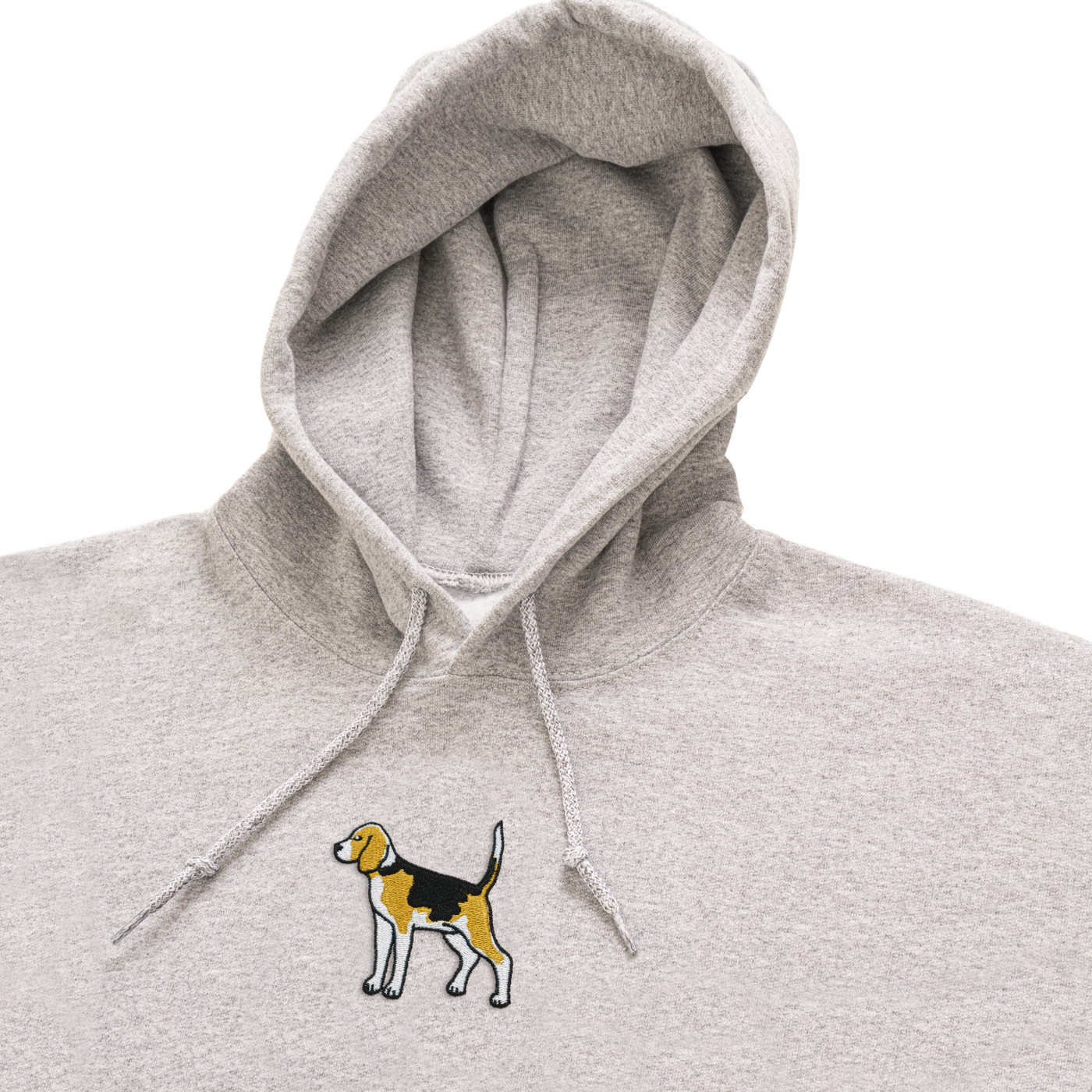 Bobby's Planet Men's Embroidered Beagle Hoodie from Paws Dog Cat Animals Collection in Sport Grey Color#color_sport-grey