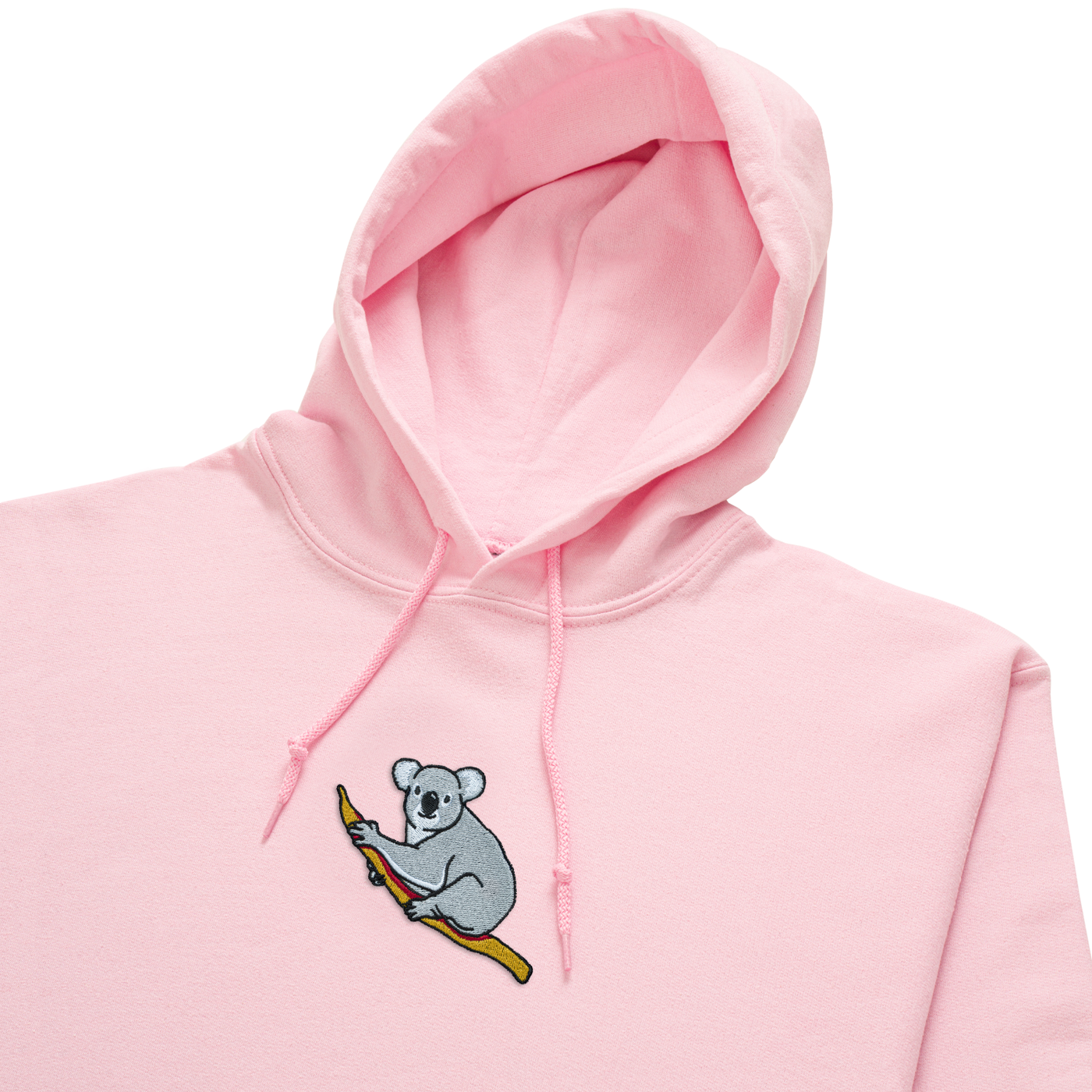 Bobby's Planet Women's Embroidered Koala Hoodie from Australia Down Under Animals Collection in Light Pink Color#color_light-pink