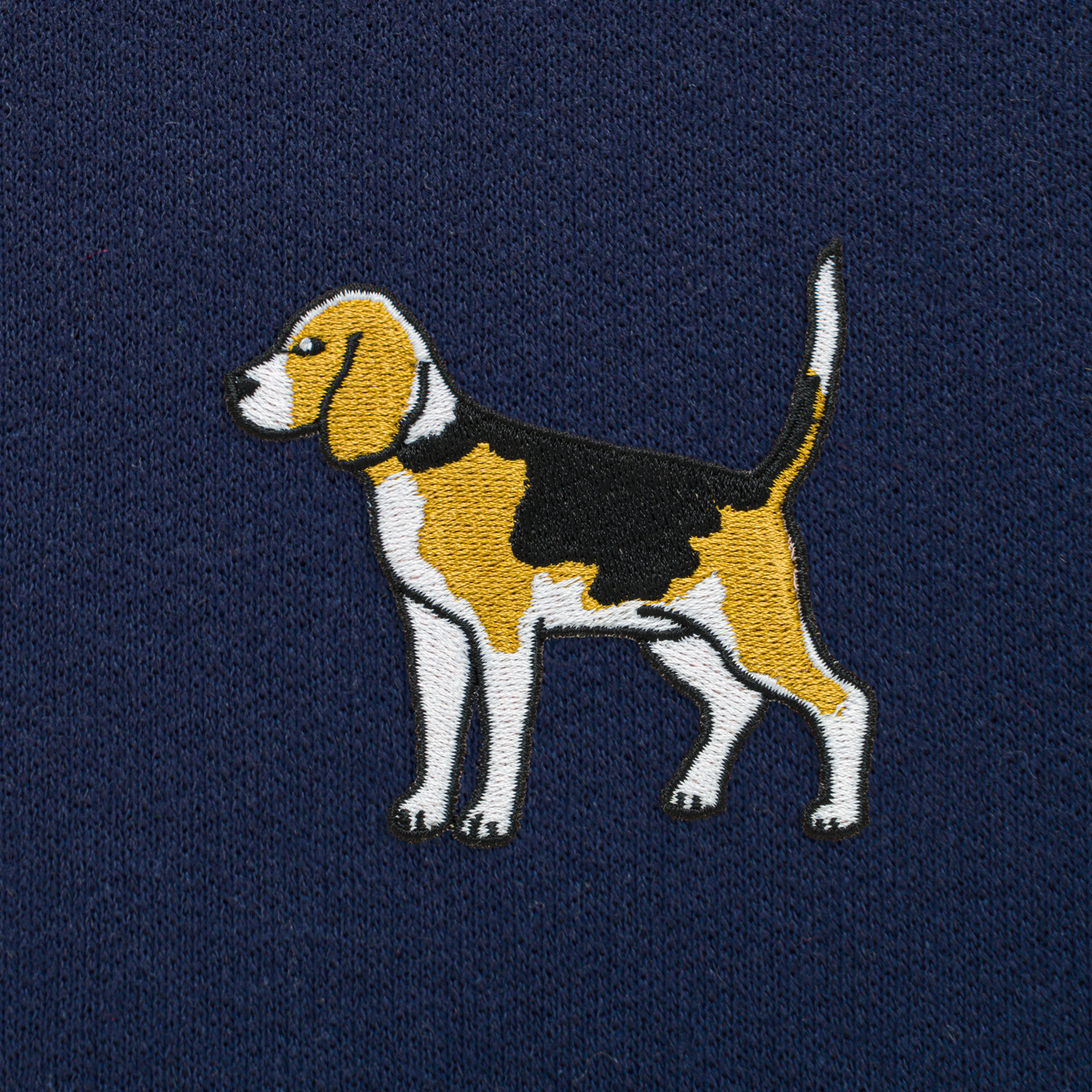 Bobby's Planet Unisex Embroidered Beagle Joggers from Paws Dog Cat Animals Collection in Navy Color#color_navy