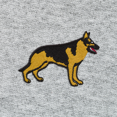 Bobby's Planet Unisex Embroidered German Shepherd Joggers from Paws Dog Cat Animals Collection in Athletic Heather Color#color_athletic-heather
