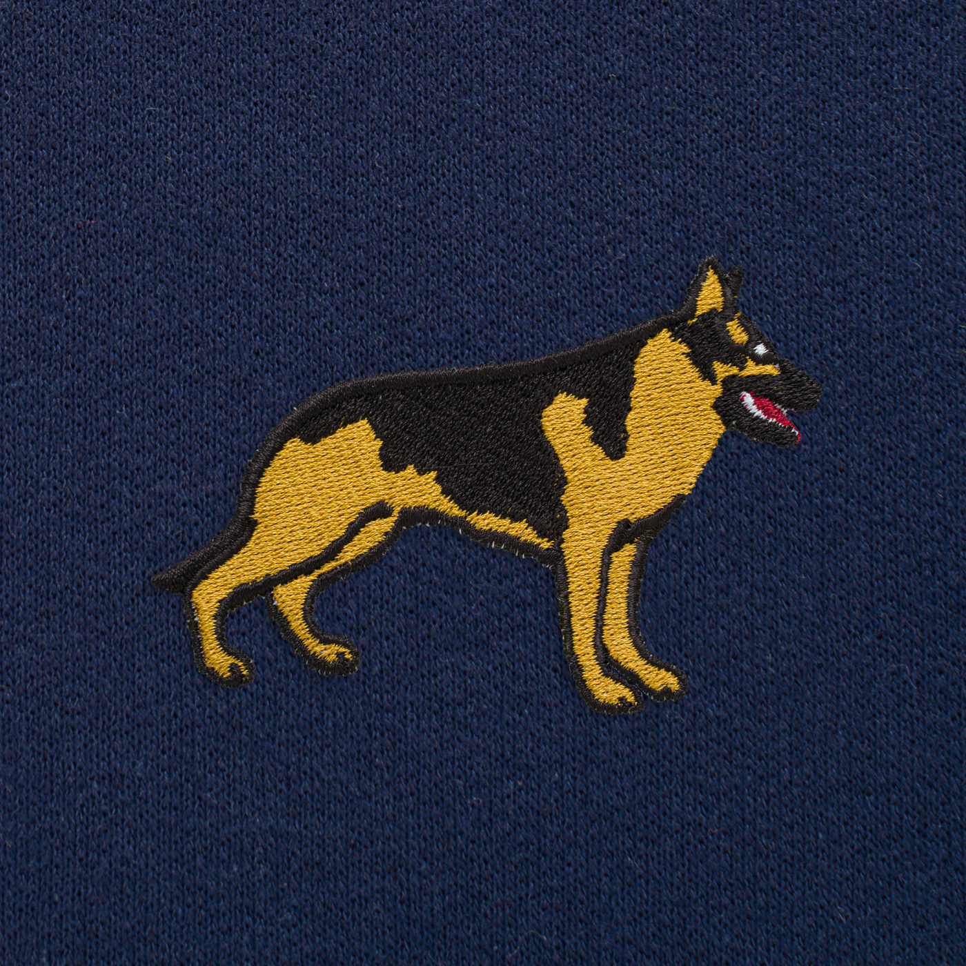Bobby's Planet Unisex Embroidered German Shepherd Joggers from Paws Dog Cat Animals Collection in Navy Color#color_navy