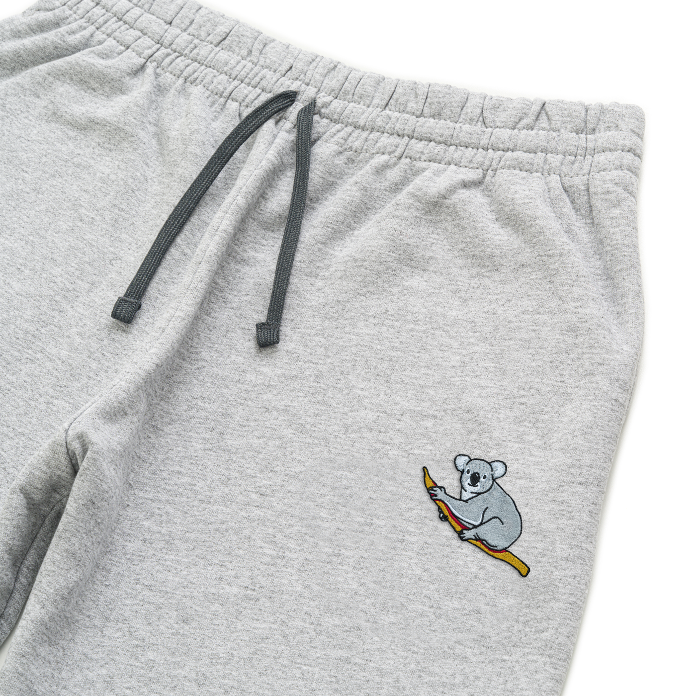 Bobby's Planet Unisex Embroidered Koala Joggers from Australia Down Under Animals Collection in Athletic Heather Color#color_athletic-heather