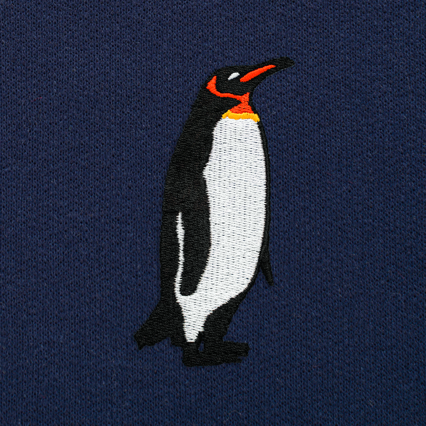 Bobby's Planet Unisex Embroidered Penguin Joggers from Arctic Polar Animals Collection in Navy Color#color_navy