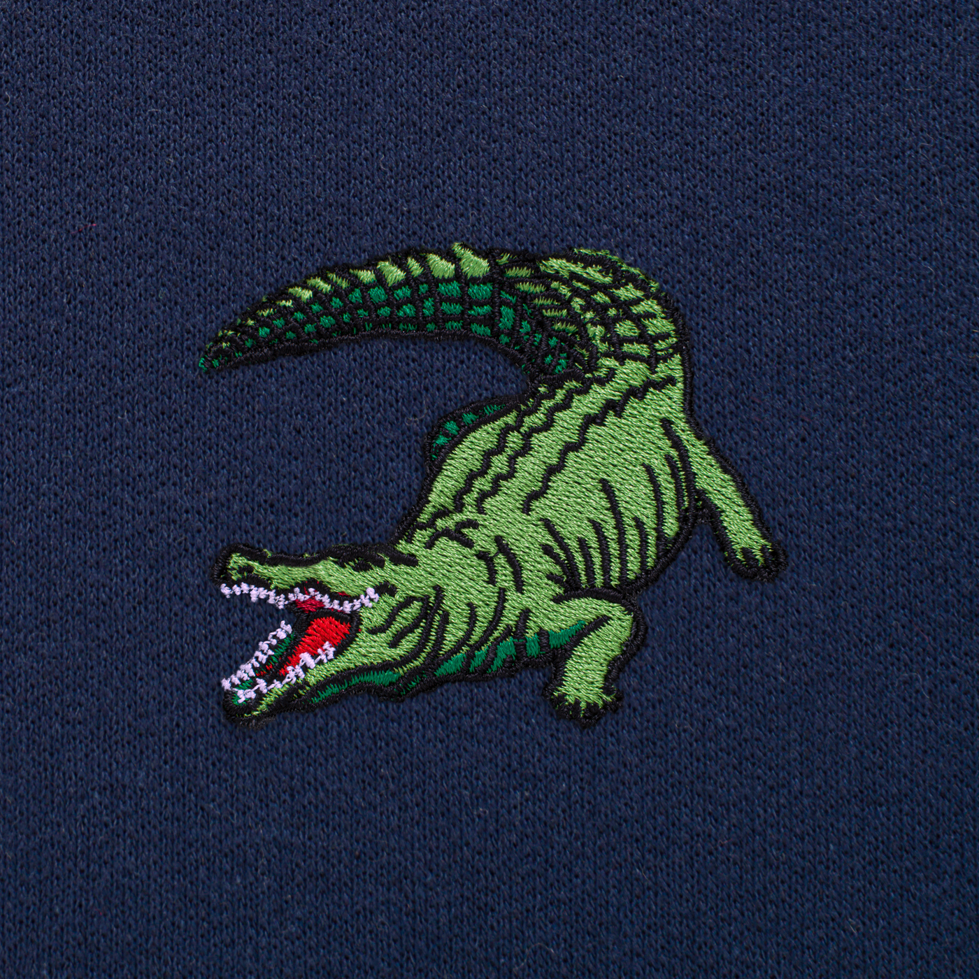 Bobby's Planet Unisex Embroidered Saltwater Crocodile Joggers from Australia Down Under Animals Collection in Navy Color#color_navy