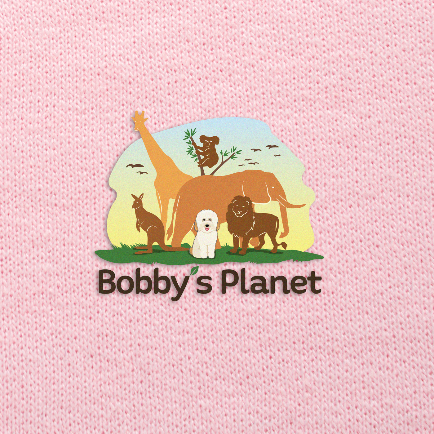 Bobby's Planet Women's Embroidered Poodle Sweatshirt from Bobbys Planet Toy Poodle Collection in Light Pink Color#color_light-pink