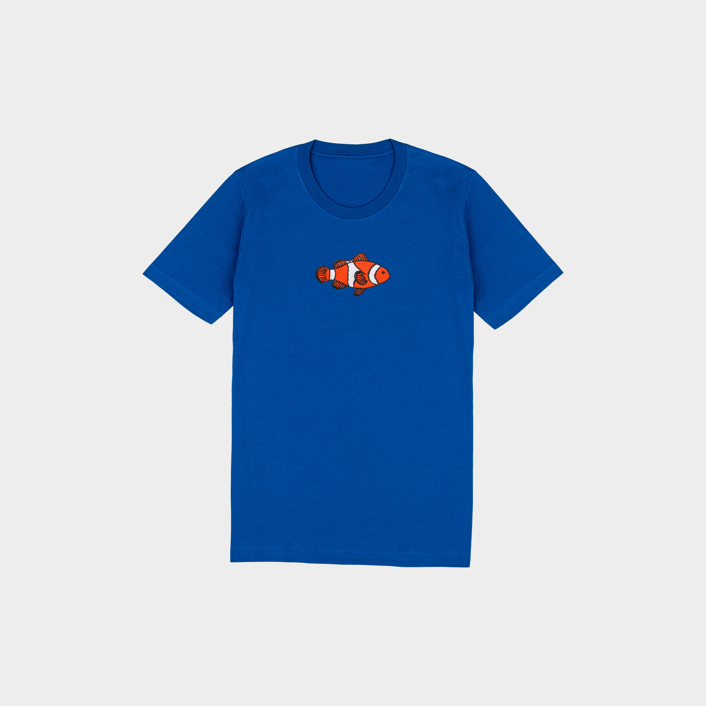 Bobby's Planet Kids Embroidered Clownfish T-Shirt from Seven Seas Fish Animals Collection in True Royal Color#color_true-royal