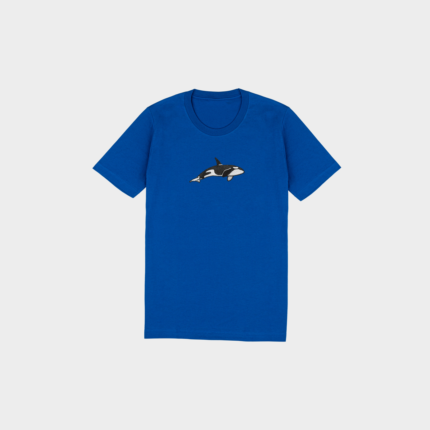 Bobby's Planet Kids Embroidered Orca T-Shirt from Seven Seas Fish Animals Collection in True Royal Color#color_true-royal