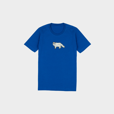 Bobby's Planet Kids Embroidered Persian T-Shirt from Paws Dog Cat Animals Collection in True Royal Color#color_true-royal